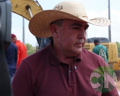 Vistoria na construção da ponte de concreto que liga o bairro Novo Bacabal à Br 316