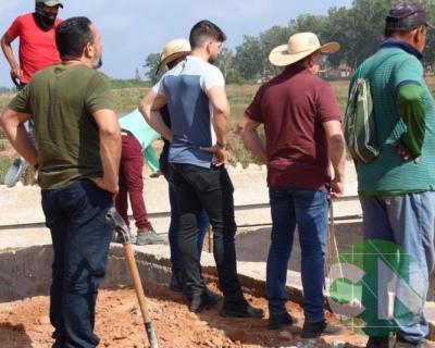 Vistoria na construção da ponte de concreto que liga o bairro Novo Bacabal à Br 316