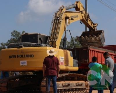 Vistoria na construção da ponte de concreto que liga o bairro Novo Bacabal à Br 316