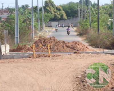 Vistoria na construção da ponte de concreto que liga o bairro Novo Bacabal à Br 316
