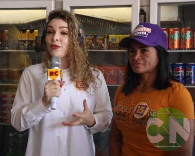 Roberto Costa visita os comerciantes de Bacabal 