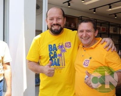Roberto Costa visita os comerciantes de Bacabal 