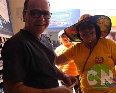 Roberto Costa visita os comerciantes de Bacabal 