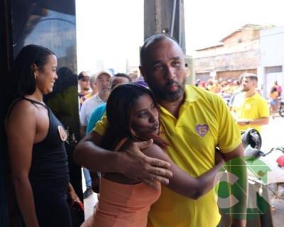 Roberto Costa visita os comerciantes de Bacabal 