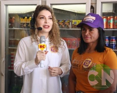 Roberto Costa visita os comerciantes de Bacabal 