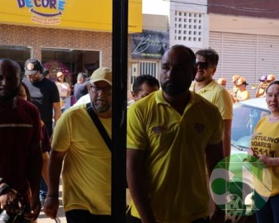 Roberto Costa visita os comerciantes de Bacabal 