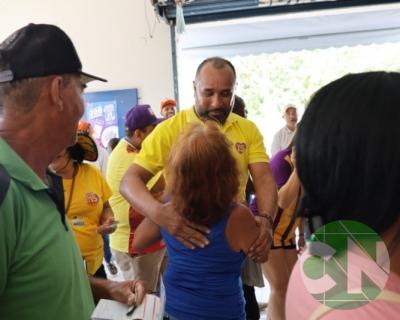Roberto Costa visita os comerciantes de Bacabal 