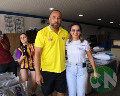 Roberto Costa visita os comerciantes de Bacabal 