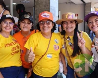 Roberto Costa visita os comerciantes de Bacabal 