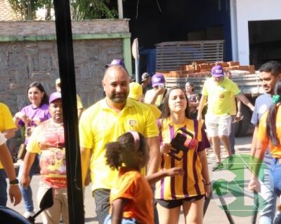 Roberto Costa visita os comerciantes de Bacabal 