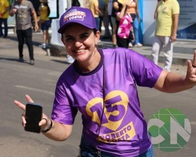 Roberto Costa visita os comerciantes de Bacabal 