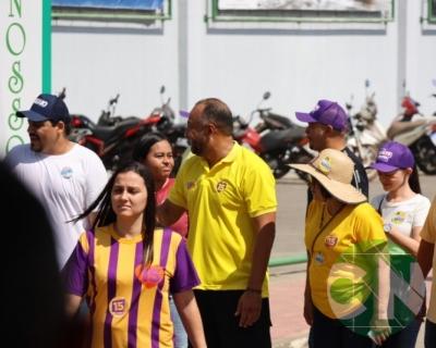 Roberto Costa visita os comerciantes de Bacabal 