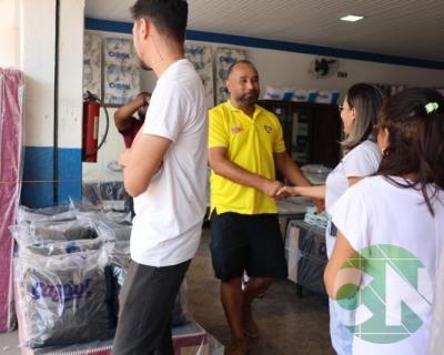 Roberto Costa visita os comerciantes de Bacabal 