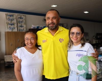 Roberto Costa visita os comerciantes de Bacabal 