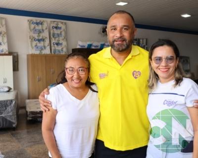 Roberto Costa visita os comerciantes de Bacabal 