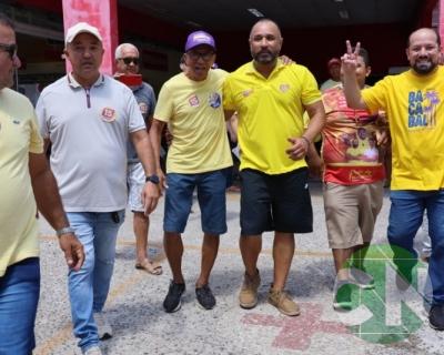 Roberto Costa visita os comerciantes de Bacabal 