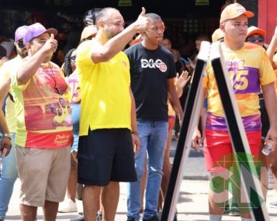 Roberto Costa visita os comerciantes de Bacabal 