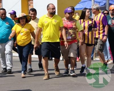 Roberto Costa visita os comerciantes de Bacabal 