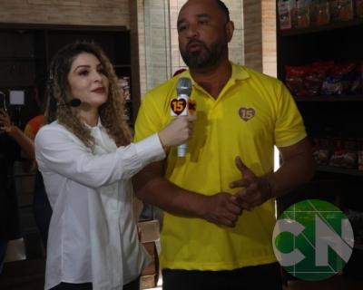 Roberto Costa visita os comerciantes de Bacabal 