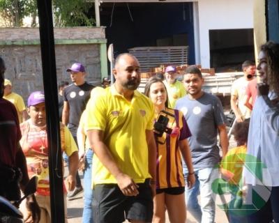 Roberto Costa visita os comerciantes de Bacabal 