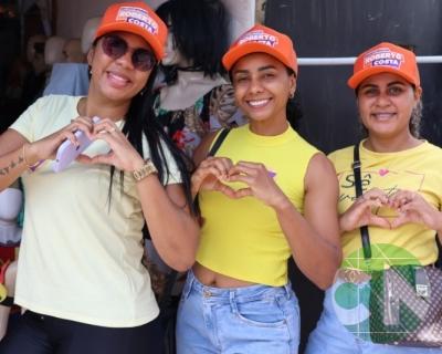 Roberto Costa visita os comerciantes de Bacabal 