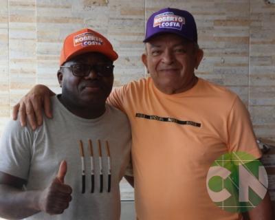 Roberto Costa visita os comerciantes de Bacabal 