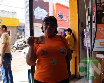 Roberto Costa visita os comerciantes de Bacabal 